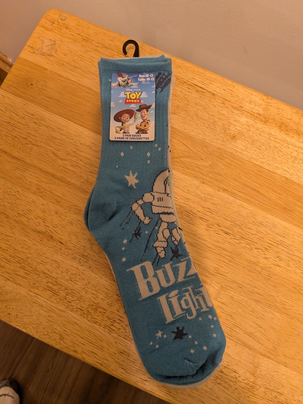 Buzz Lightyear Blue Crew Socks -boys